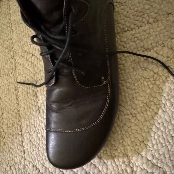 WOLKY Brown Leather Ladies Boots - Picture 8 of 13